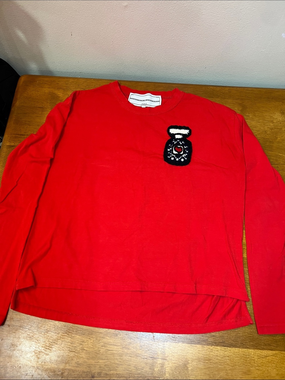 MICHAELA BUERGER PARIS women Crewneck shirt with Patch Size SMALL